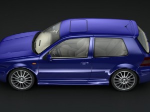golf r32 2003 3D Model