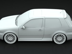 golf r32 2003 3D Model