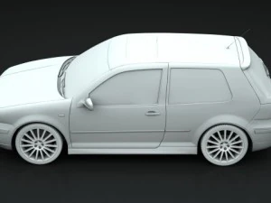 golf r32 2003 3D Model