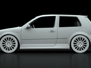 golf r32 2003 3D Model