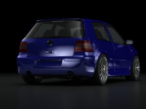 golf r32 2003 3D Model