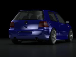 golf r32 2003 3D Model