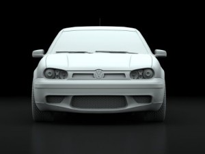 golf r32 2003 3D Model