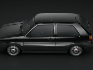 vw golf 1 gti mk2  1992 Model 3D