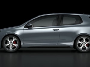 vw golf 6 gti 2010 3D Model