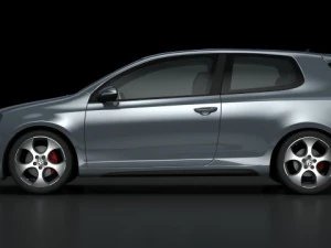 vw golf 6 gti 2010 3D Model