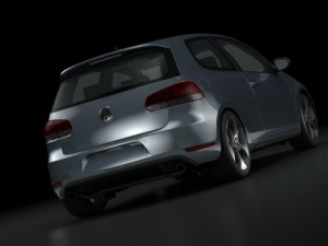 vw golf 6 gti 2010 3D Model
