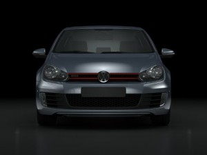 vw golf 6 gti 2010 3D Model