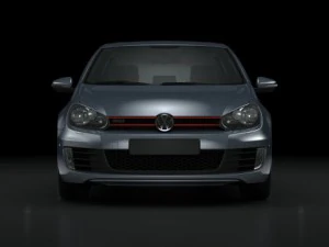 vw golf 6 gti 2010 3D Model