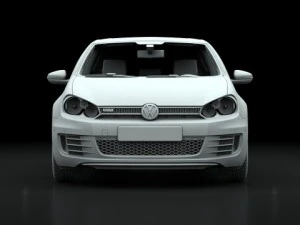 vw golf 6 gti 2010 3D Model