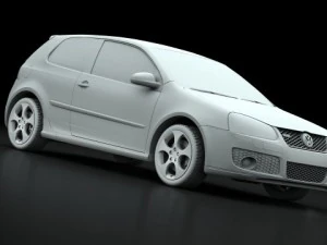 vw golf gti 2006 3D Model