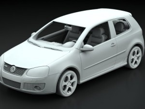 vw golf gti 2006 3D मॉडल