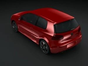 vw golf gti 2006 3D Model