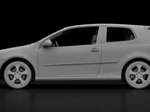 vw golf gti 2006 3D Model