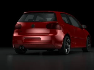 vw golf gti 2006 3D Model