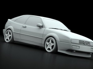 vw corrado vr6 95 Model 3D