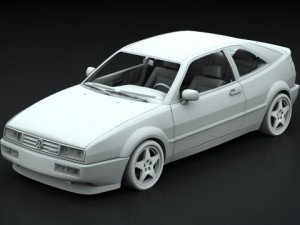 vw corrado vr6 95 Model 3D