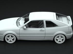 vw corrado vr6 95 Model 3D
