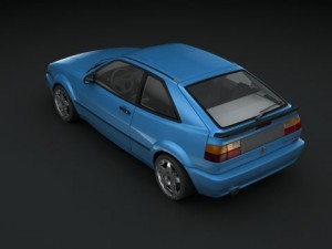 vw corrado vr6 95 Model 3D