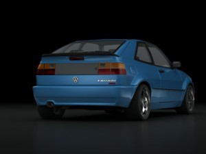 vw corrado vr6 95 Model 3D