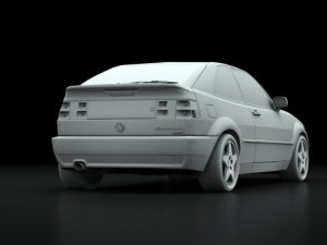 vw corrado vr6 95 Model 3D