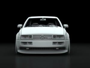 vw corrado vr6 95 Model 3D