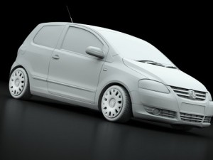 vw fox 2011 Modello 3D
