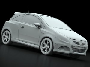 opel vauxhall corsa vxr 2009 3Dモデル