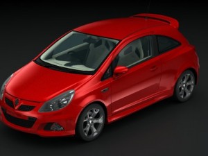 opel vauxhall corsa vxr 2009 3Dモデル