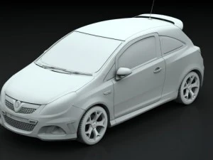 opel vauxhall corsa vxr 2009 3D Model