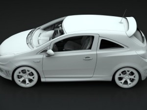 opel vauxhall corsa vxr 2009 3Dモデル