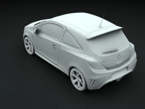 opel vauxhall corsa vxr 2009 3D Model