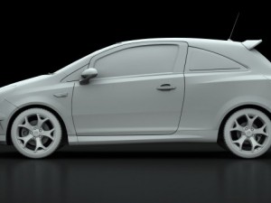opel vauxhall corsa vxr 2009 3Dモデル
