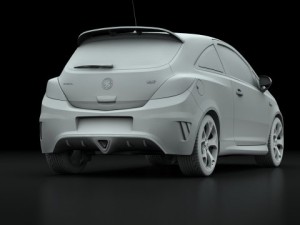 opel vauxhall corsa vxr 2009 3Dモデル