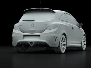 opel vauxhall corsa vxr 2009 3D Model
