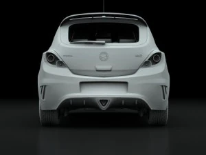 opel vauxhall corsa vxr 2009 3D Model