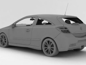 vauxhall astra vxr 2011 3D Model