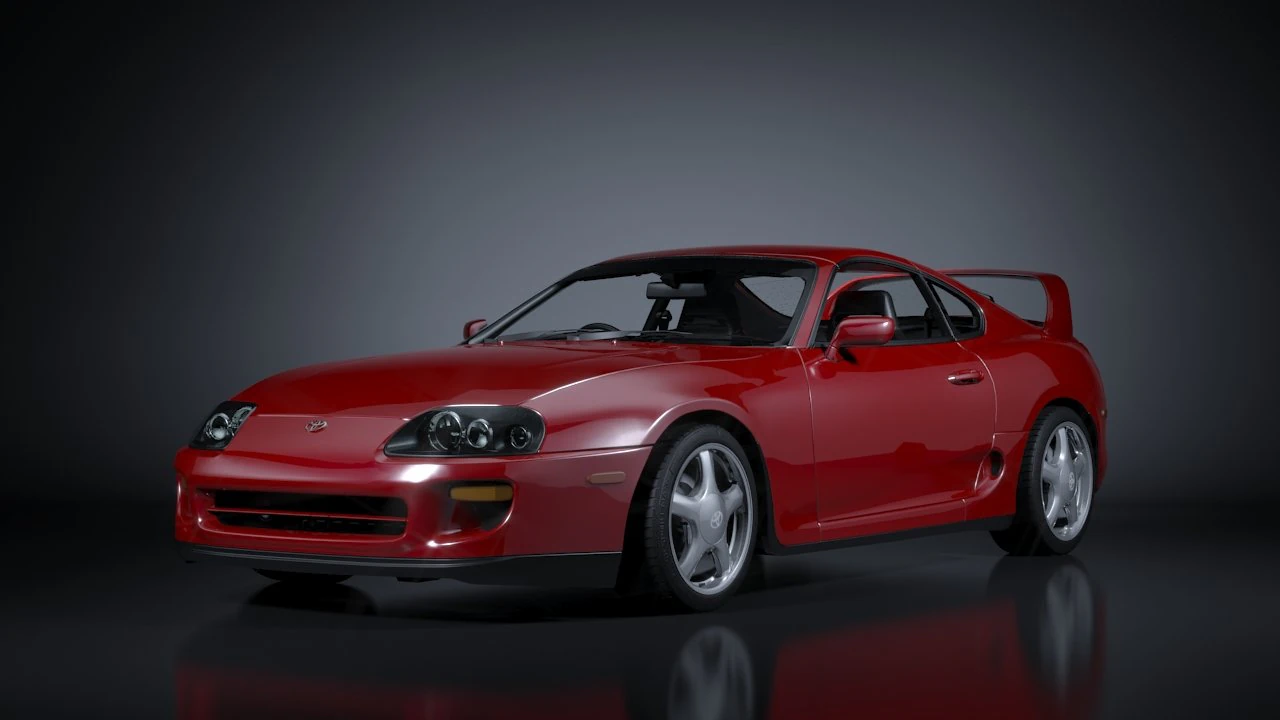 toyota supra 1998 3D Model .c4d .max .obj .3ds .fbx .stl .blend 