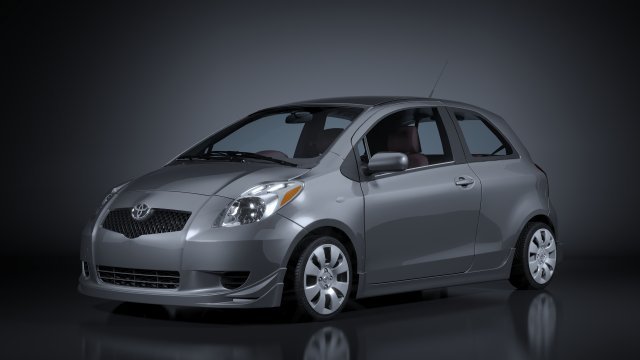 toyota yaris s 2008 3D 模型 .c4d .max .obj .3ds .fbx .stl .blend 