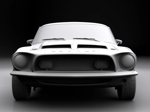 Shelby 500kr 68 3D Model