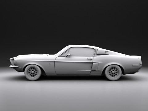Shelby 500kr 68 3Dモデル