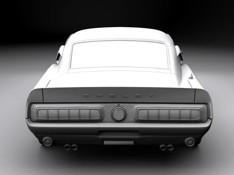 Shelby 500kr 68 3D Model