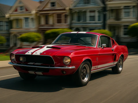 Shelby 500kr 68 3D Model