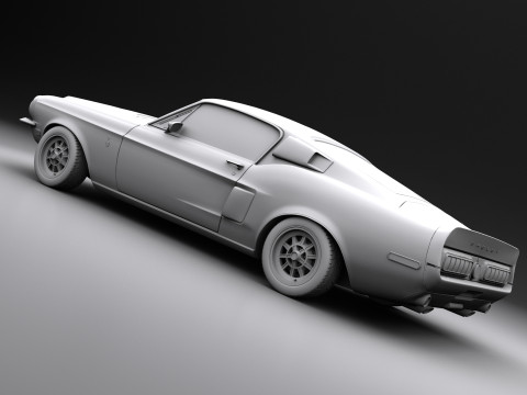 Shelby 500kr 68 3Dモデル