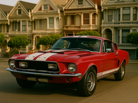 Shelby 500kr 68 3D Model