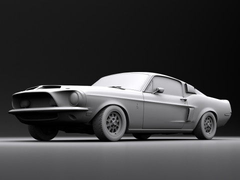 Shelby 500kr 68 3Dモデル