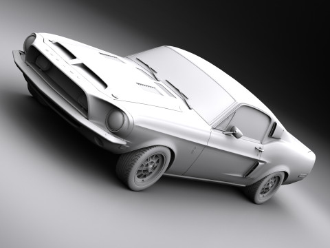 Shelby 500kr 68 3Dモデル