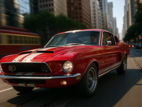 Shelby 500kr 68 3D Model