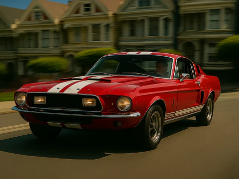 Shelby 500kr 68 3D Model