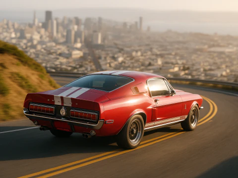 Shelby 500kr 68 3D Model